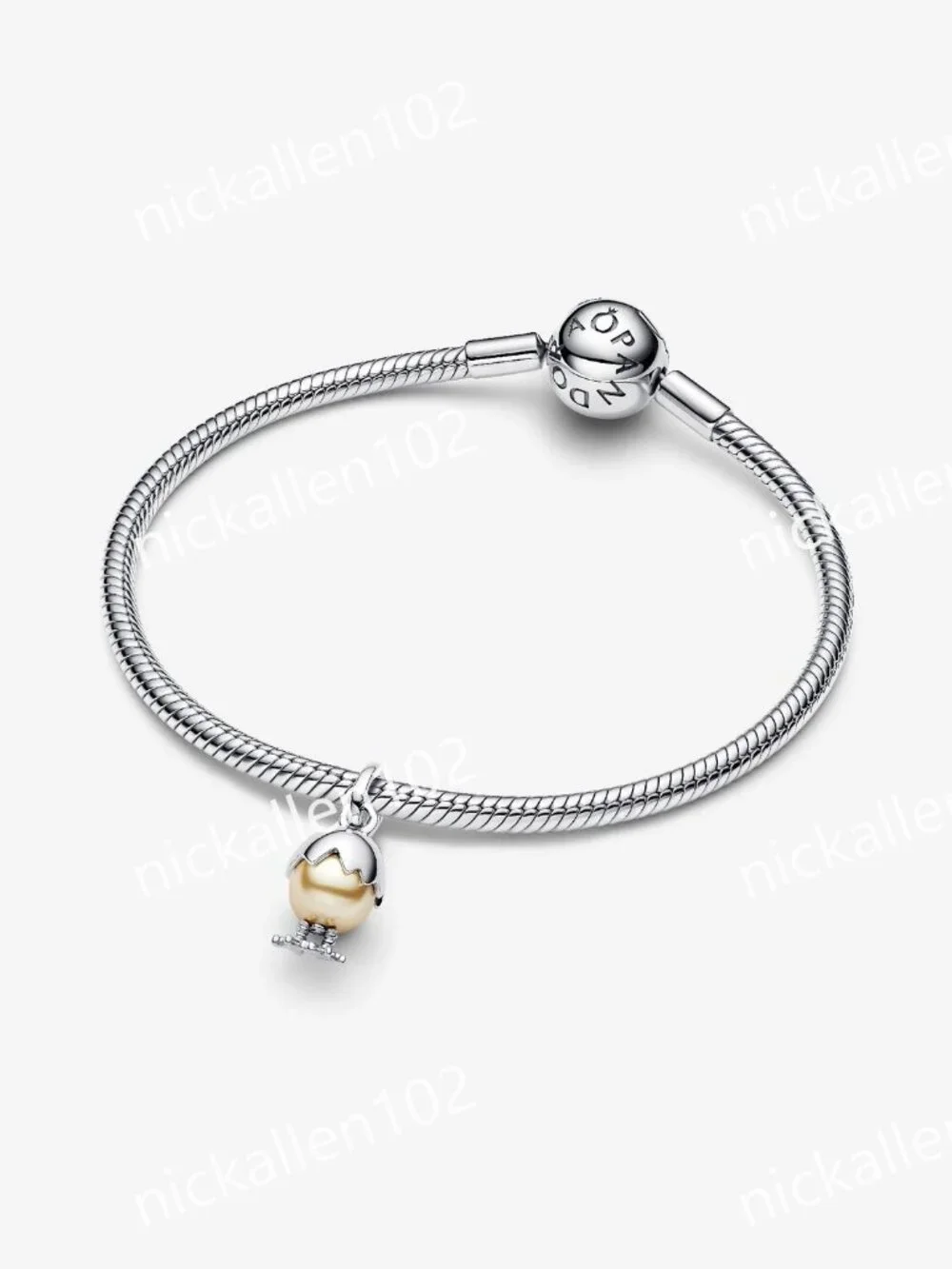 Pandora Metallic Green Heart Charm